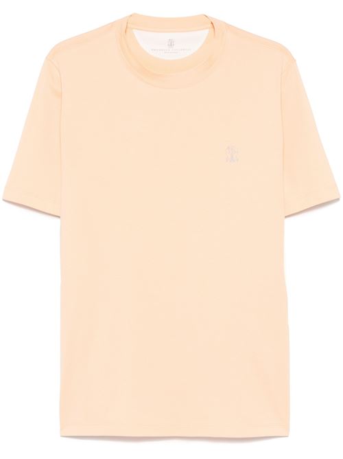 Peach orange t-shirt BRUNELLO CUCINELLI | M0B138440C2122